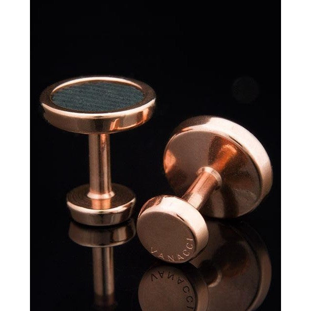 Lockstone One Range Rose Gold Cufflinks - Tittup Unique Aromatherapy & Jewellery